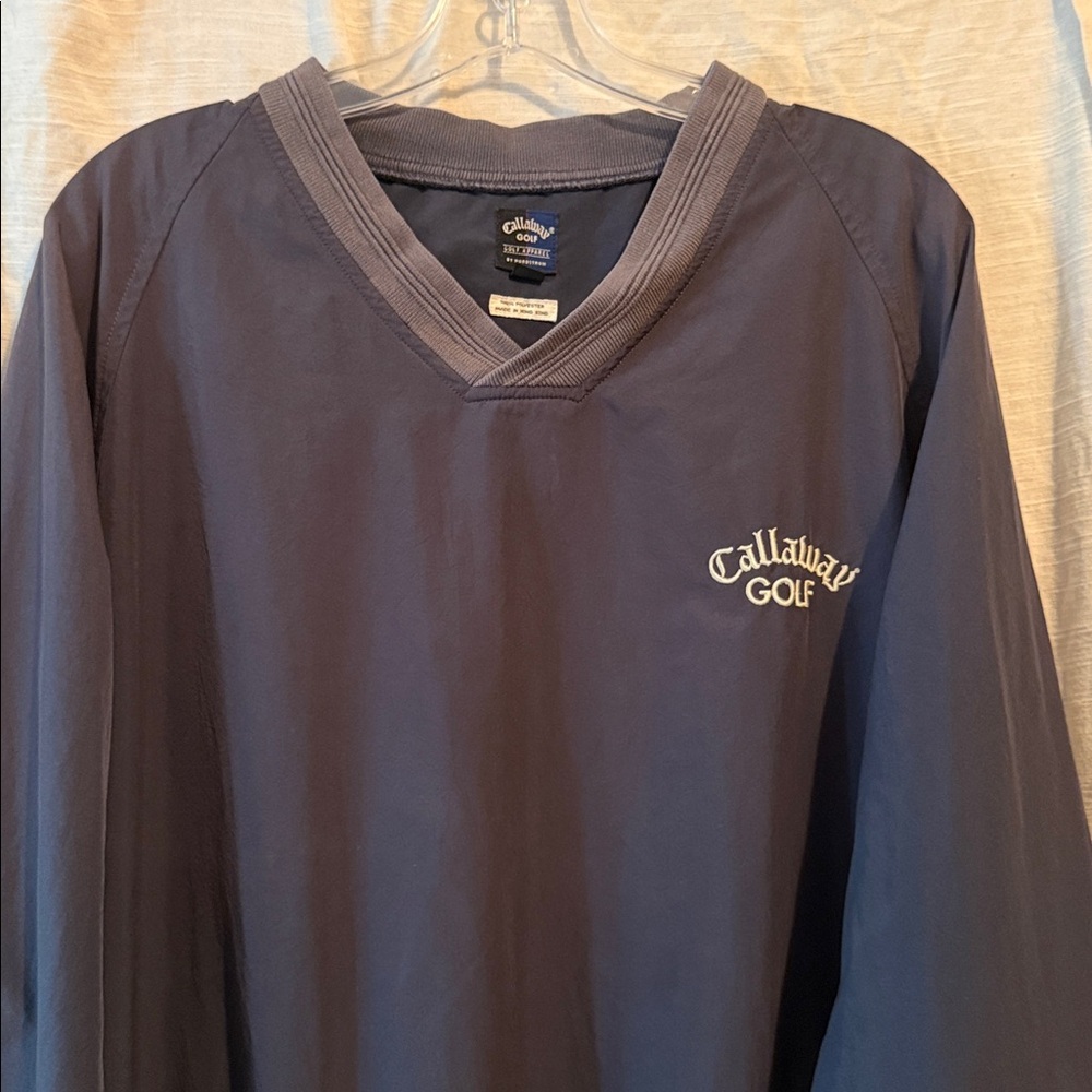 Callaway Gold Men's Blue V Neck Sweater in XL - Picture 4 of 9